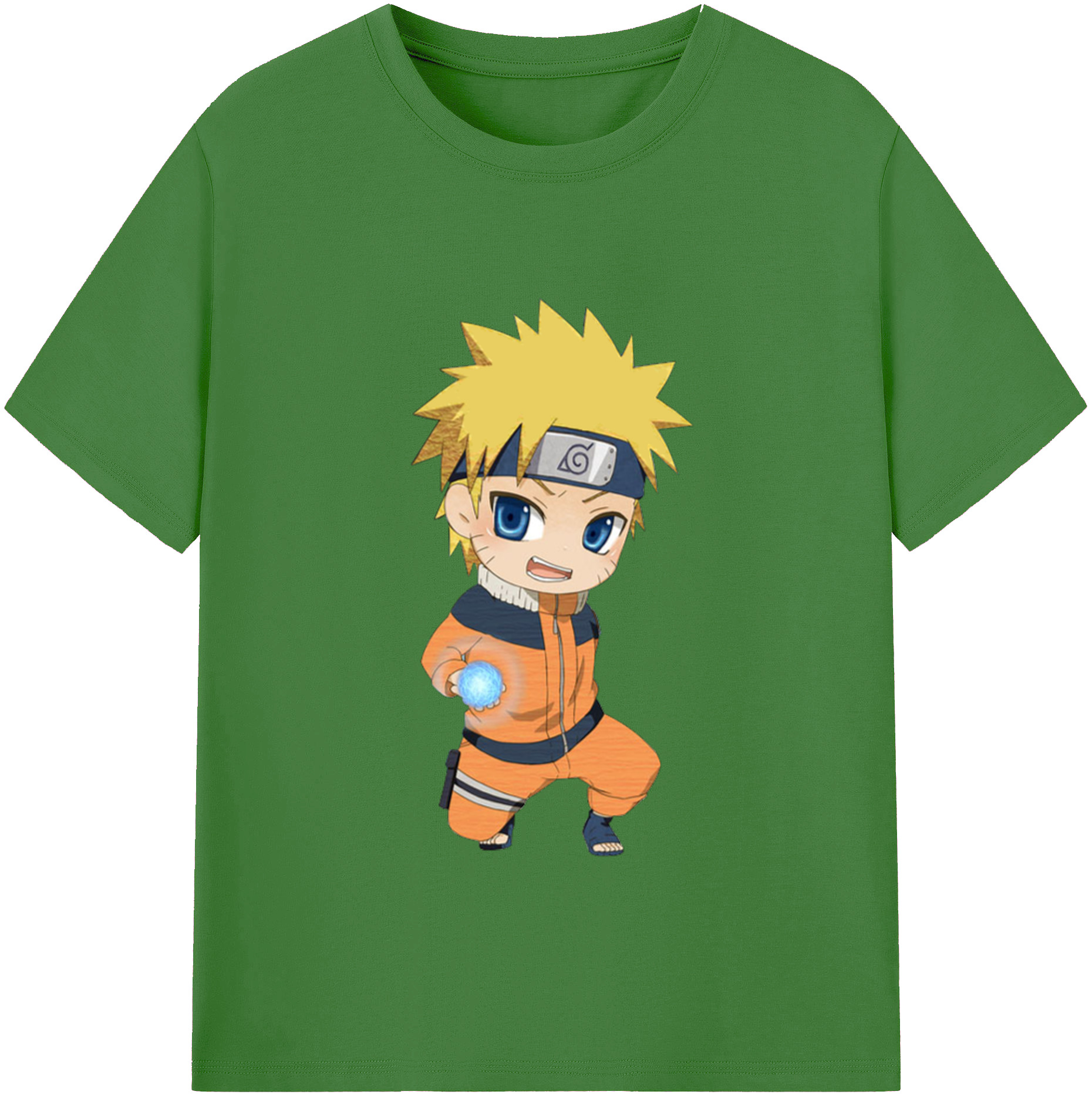 NARUTO -ナルト- うずまき ナルト Uzumaki Naruto レディースカジュアルプリントTシャツ（綿100％）